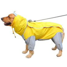 Load image into Gallery viewer, Pet Small Large Dog Raincoat Waterproof Clothes For Big Dogs Jumpsuit Rain Coat Hooded Overalls Cloak Labrador Golden Retriever